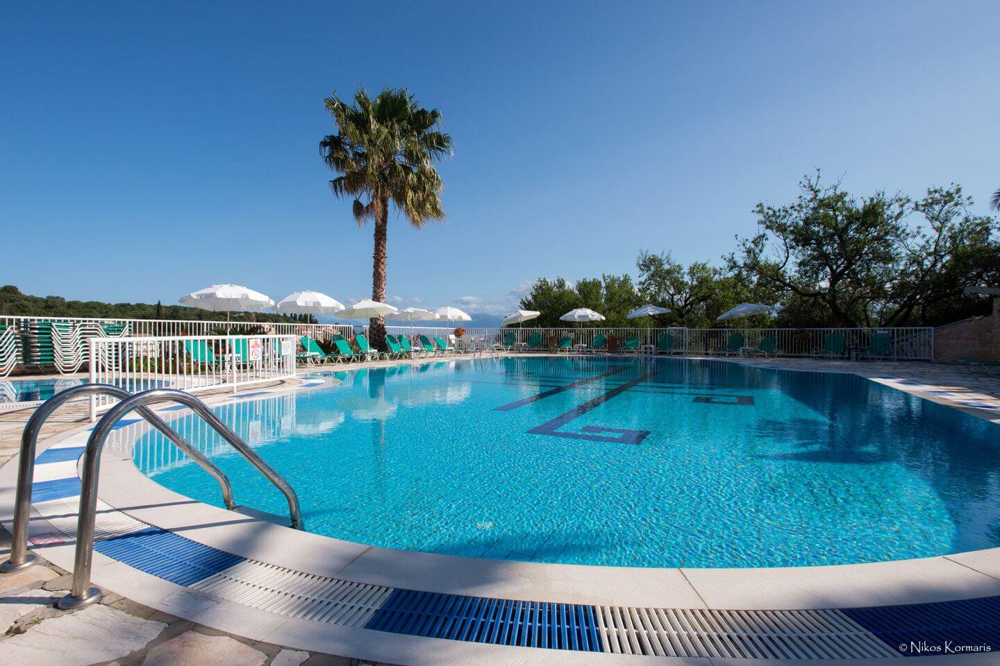 Pool lounge area
